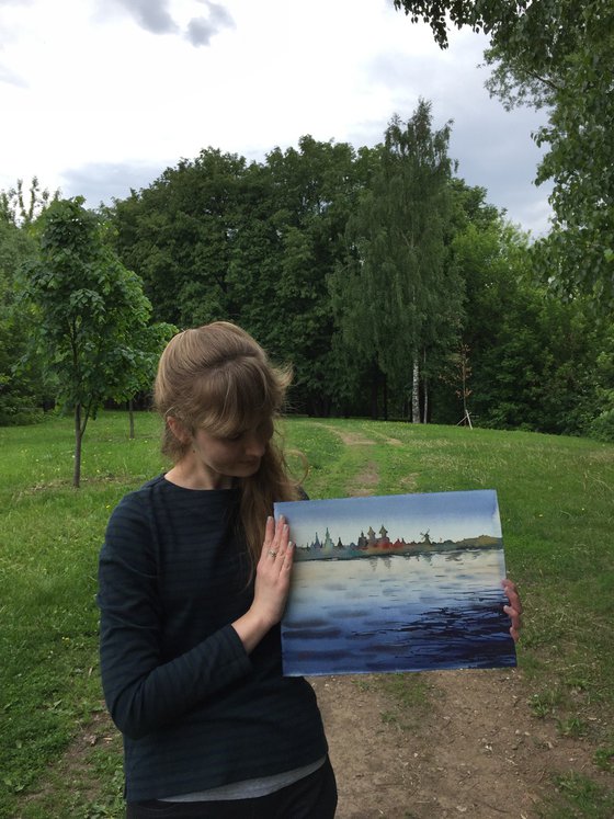 Silver pond. The Kremlin in Izmailovo. Moscow.