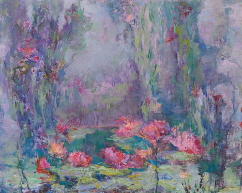 Water Lily Garden by Oksana Johnson