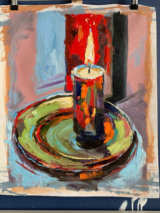 Colorful candle.