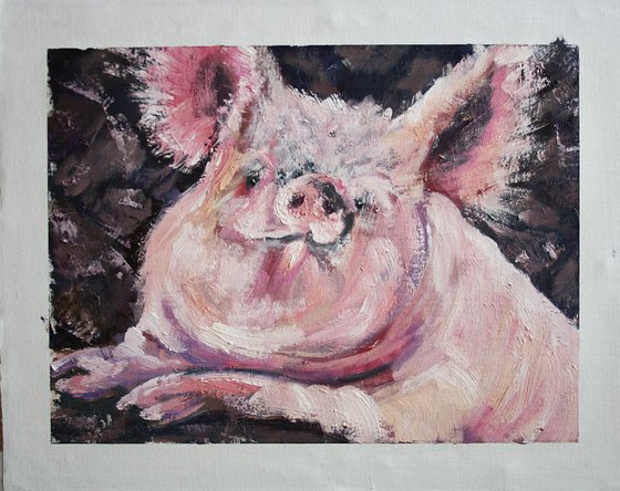 Piggy /  ORIGINAL PAINTING