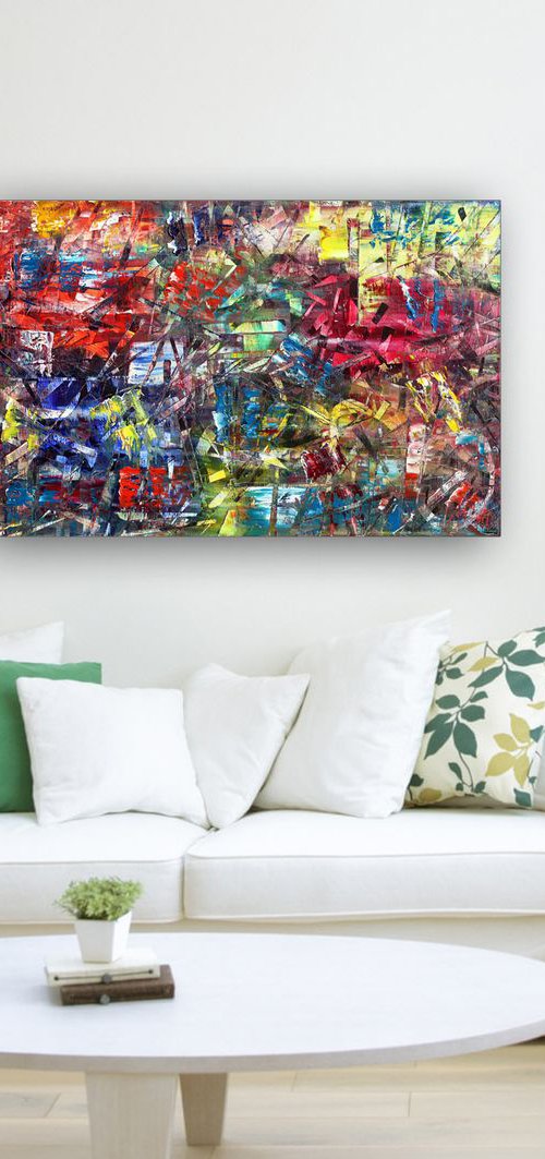 "Break It Down For Me" - Original PMS Oil Painting On Canvas - 36 x 24 inches by Preston M. Smith (PMS)