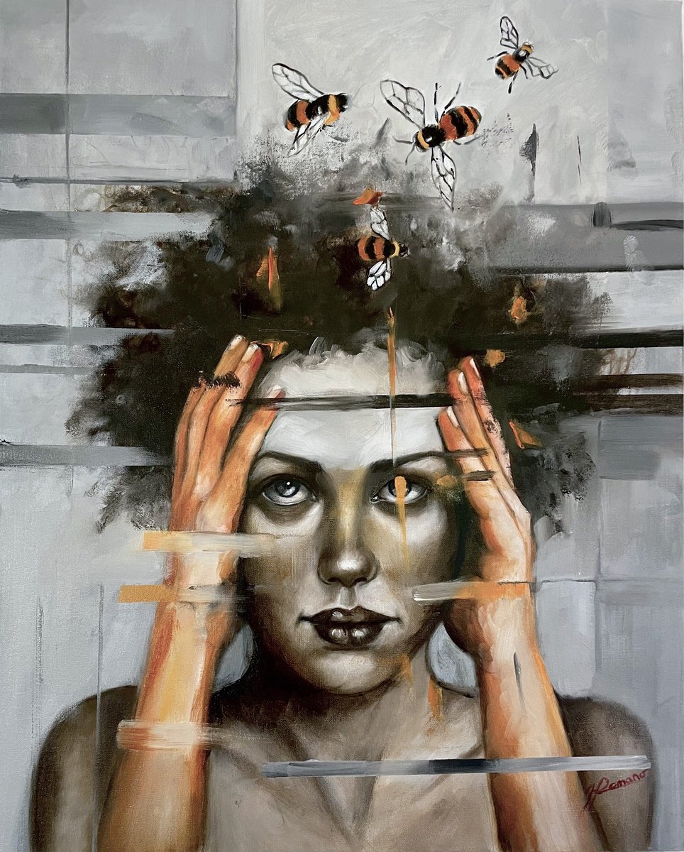Mental Buzz By Maria Romano, 16 X 20, Artwork For Sale On Artfinder