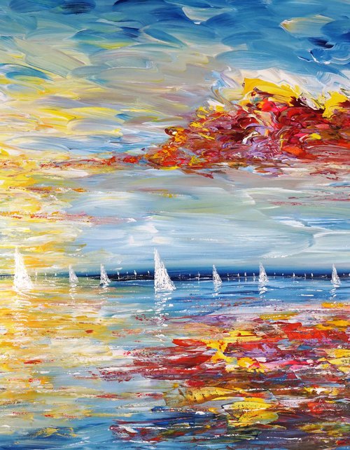 Seascape Sailing Impressions L 6 by Peter Nottrott