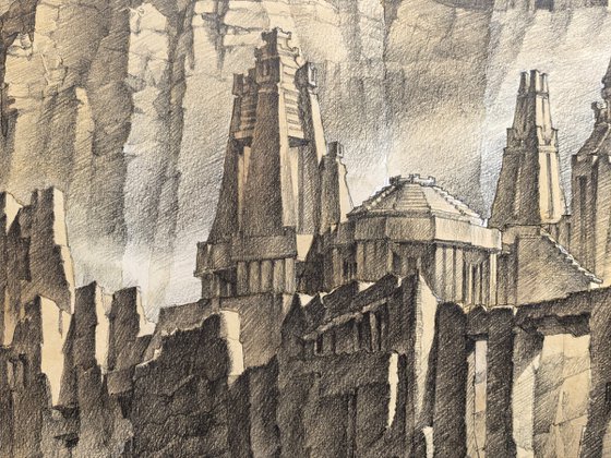 The Rock City. Architectural fantasy