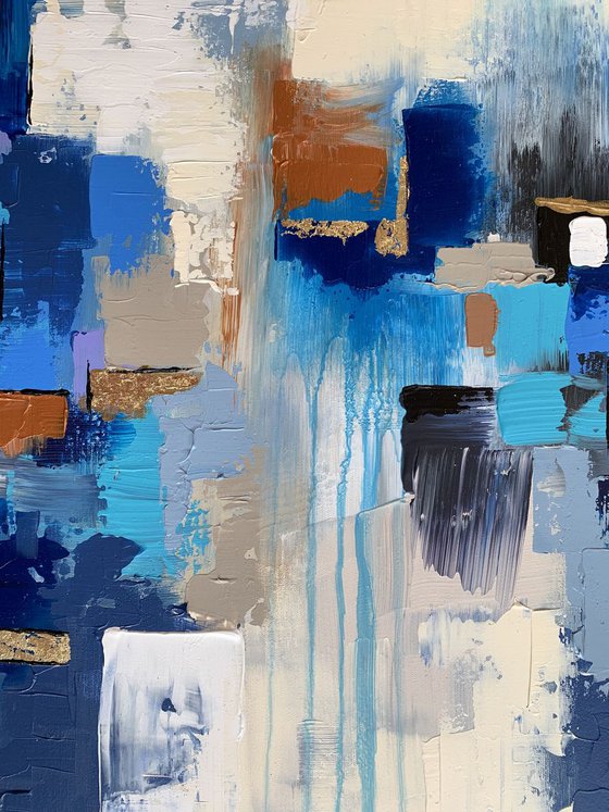 True Destiny - XL LARGE,  ABSTRACT ART – EXPRESSIONS OF ENERGY AND LIGHT. READY TO HANG!