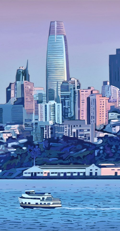 San Francisco Evening Bay View by Alex Nizovsky