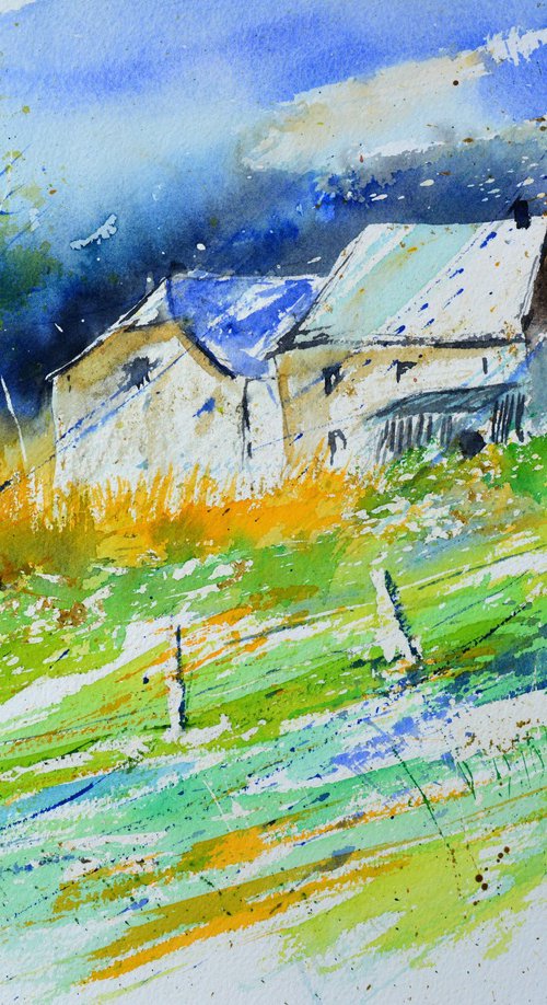 Summer watercolor by Pol Henry Ledent