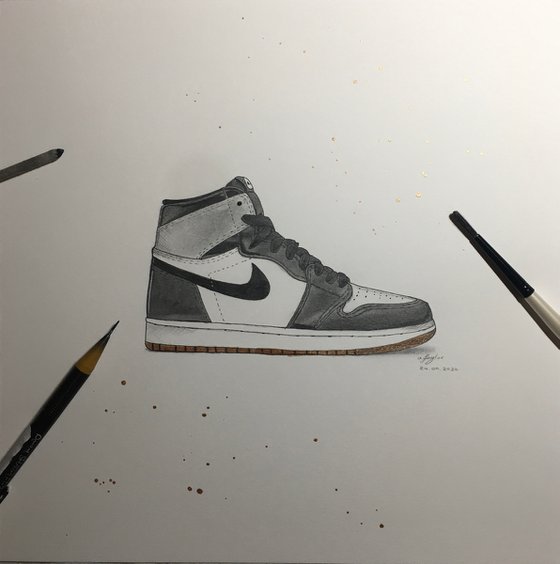 Jordan air trainer drawing