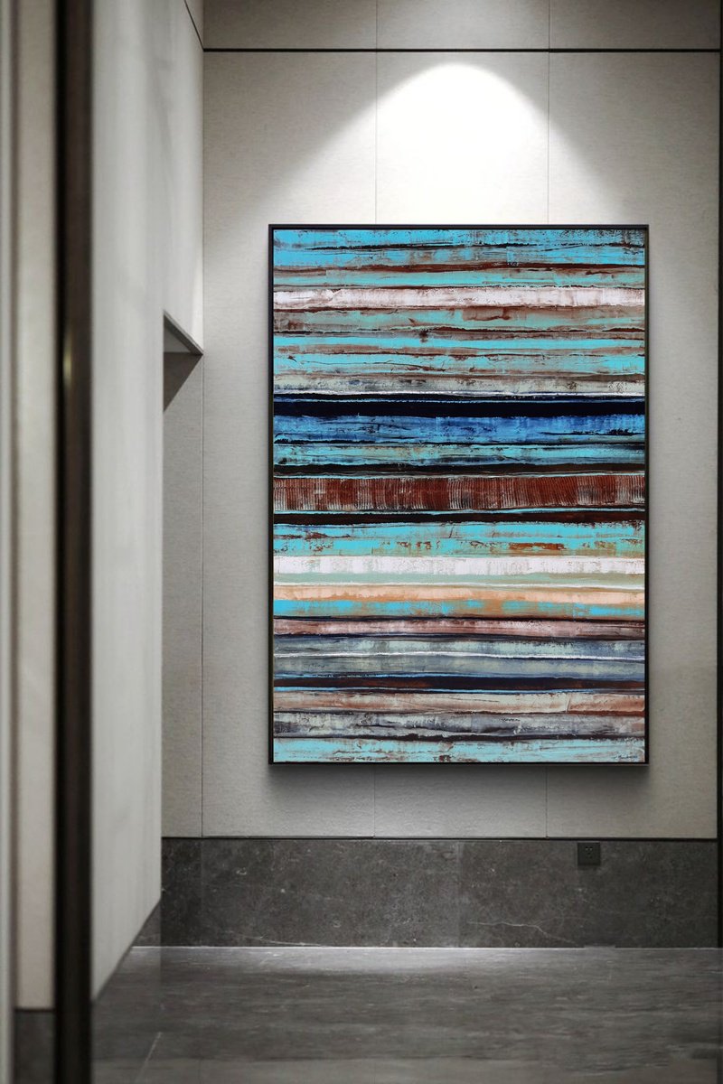 Abstract Oil Painting By Tigran Mamikonyan, 39 X 59", Road V 100X150Cm., Original Artwork