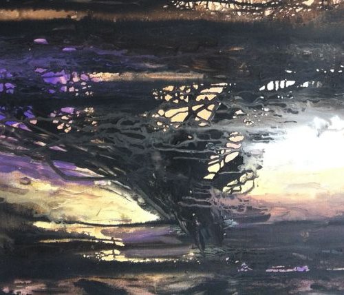 Africa purple landscape by Tiny de Bruin