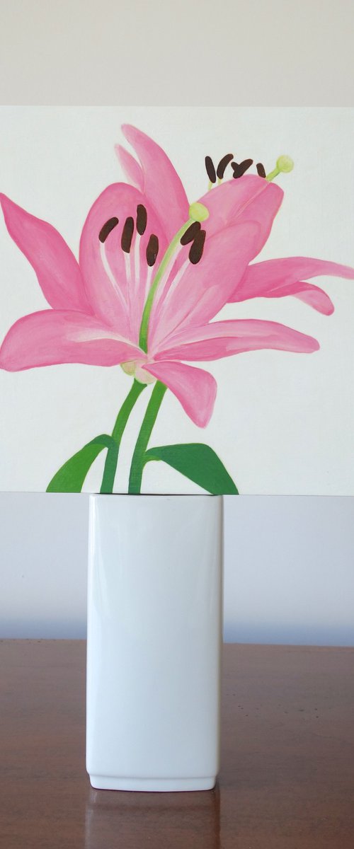 Pink Lily Duo by Susan Porter