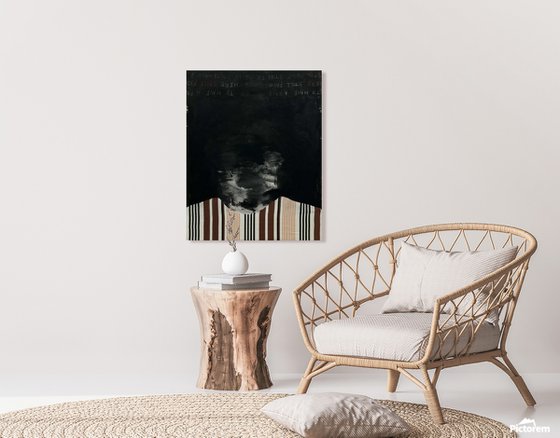 Abstract Portrait in Black — Silent Presence