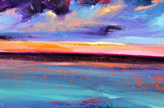 Surreal Lights on the Lake - Sunset Seascape