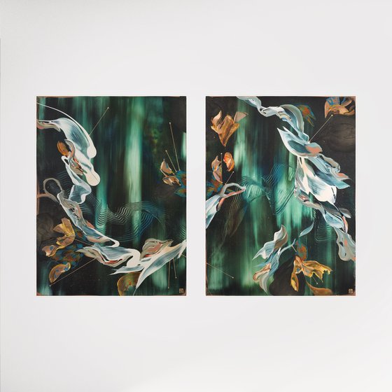 Through The Eons Diptych