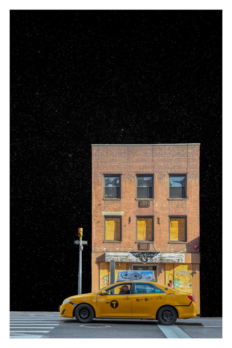 Yellow Taxicab, New York - 24 x 36 by Brooke T Ryan