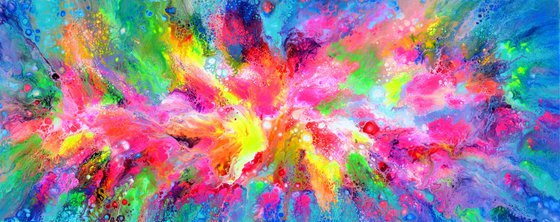 Flowing Energy 62 - Large Colorful Abstract