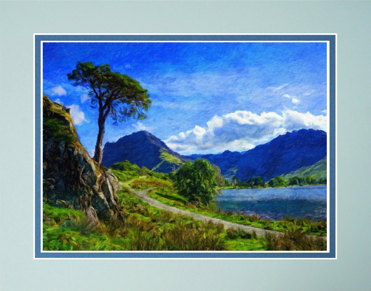Buttermere Lake District Impressionism two by Robin Clarke