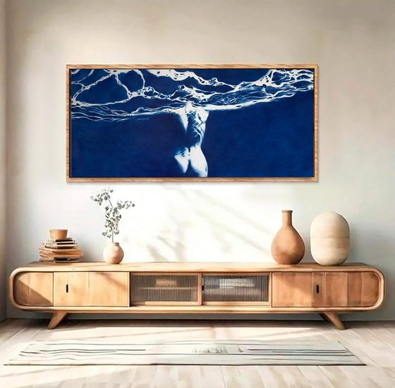 Blue Siren – Large Mythological Water Figure