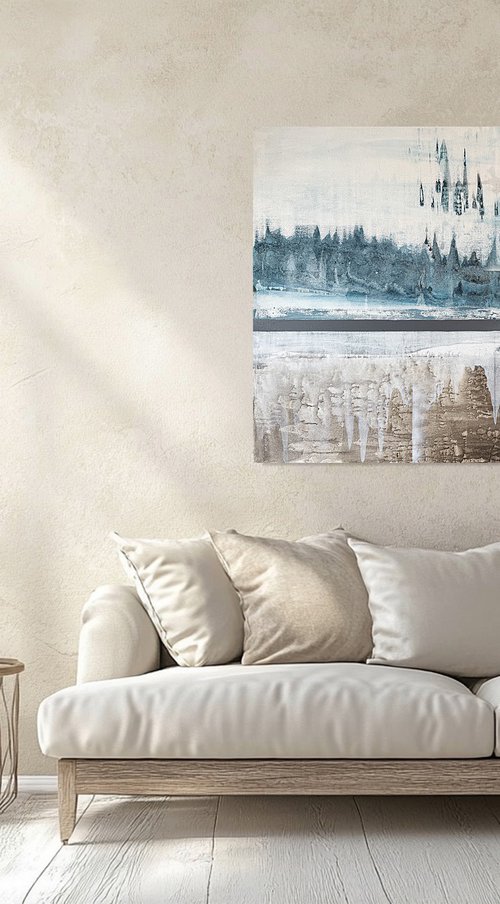 Measured Stillness. blue indigo by Tatiana Malinovscaia