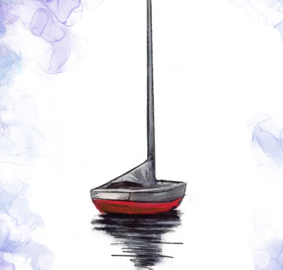 The Yachtsman seascape boat simple edition