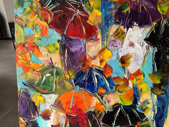 ‘Autumn . Umbrellas. Sunny day.’