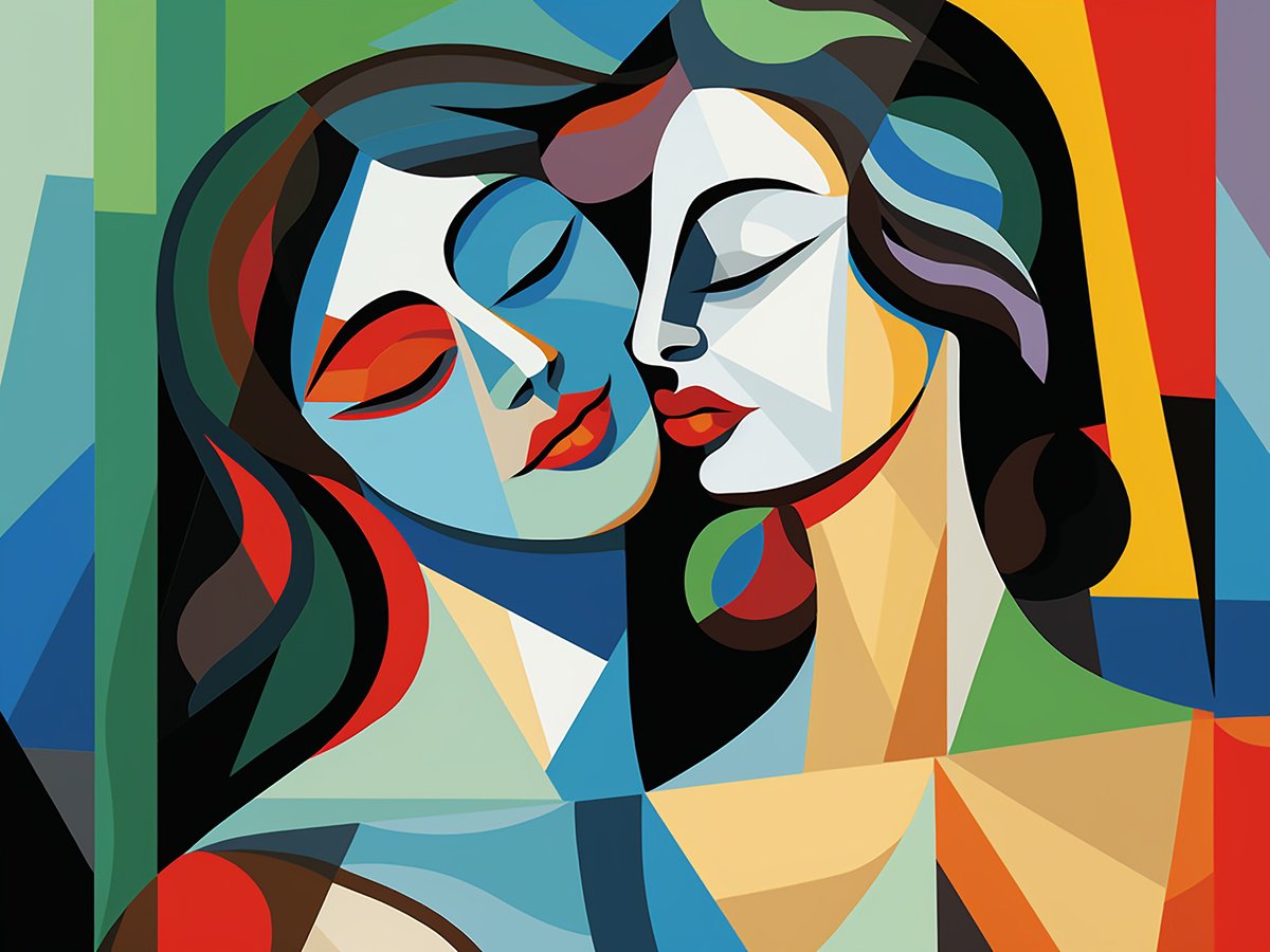 Impressionistic Portrait Acrylic Painting By Kosta Morr, 31 X 24", Women, Original Artwork