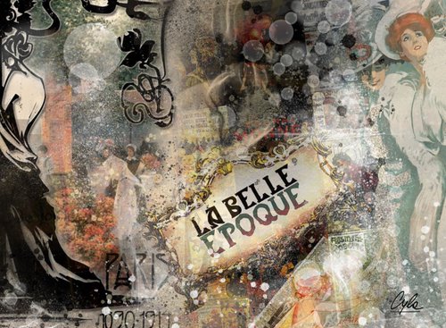 La Belle Epoque | 2012 | Digital Painting Printed on Photo Paper | High Quality | Unique Edition | Simone Morana Cyla | 40 X 30 cm | Published | by Simone Morana Cyla
