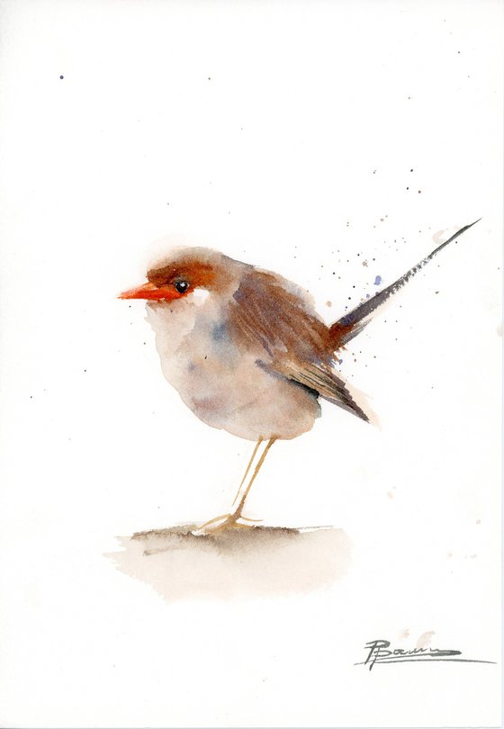 Wrens - triptych