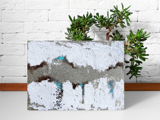 Abstract Textural painting, Neutral miniature