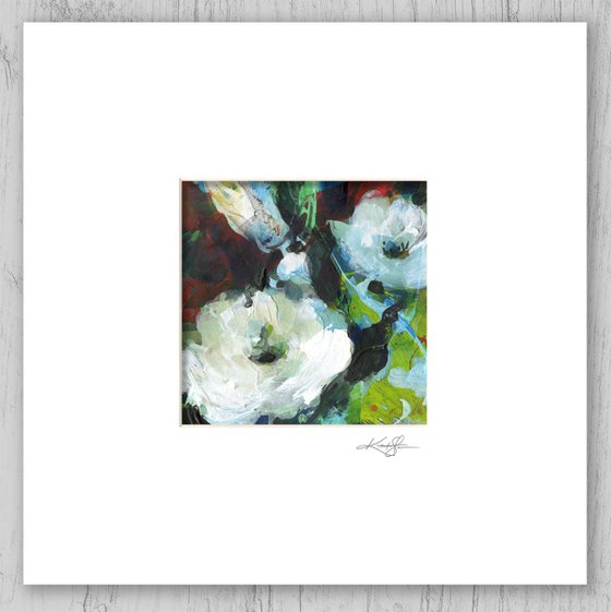 Floral Delight 29 - Textured Floral Abstract Painting by Kathy Morton Stanion