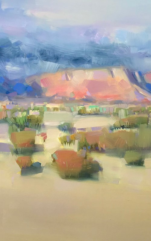 Canyon View, Original oil painting, Handmade artwork, One of a kind by Vahe Yeremyan