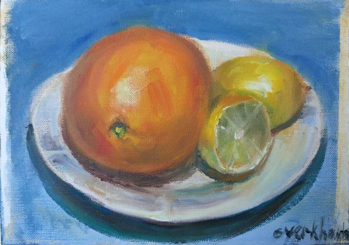 Still life with citruses. by Mag Verkhovets