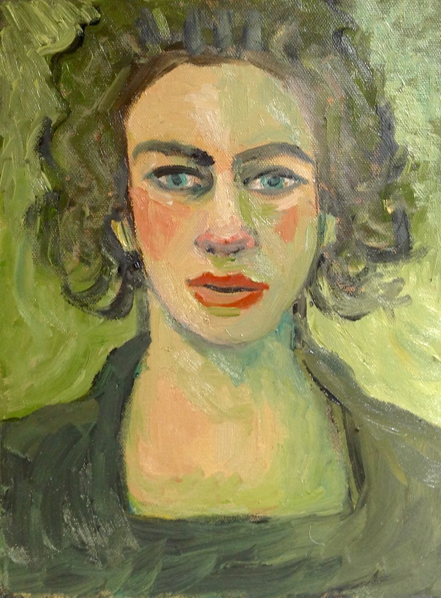 portrait of a young woman by Angus MacDonald