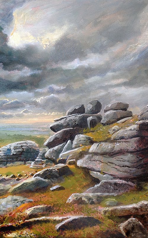 Belstone Common early evening, Dartmoor by Daniel Loveday