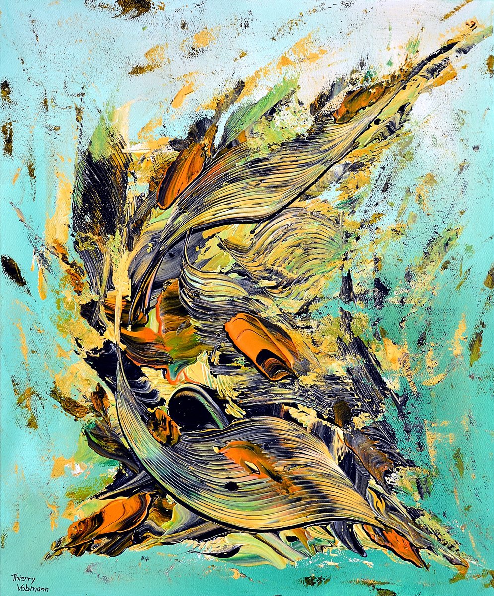 Le Temps Des Moissons By Thierry Vobmann. Abstract ., 21 X 26, Artwork For Sale On Artfinder