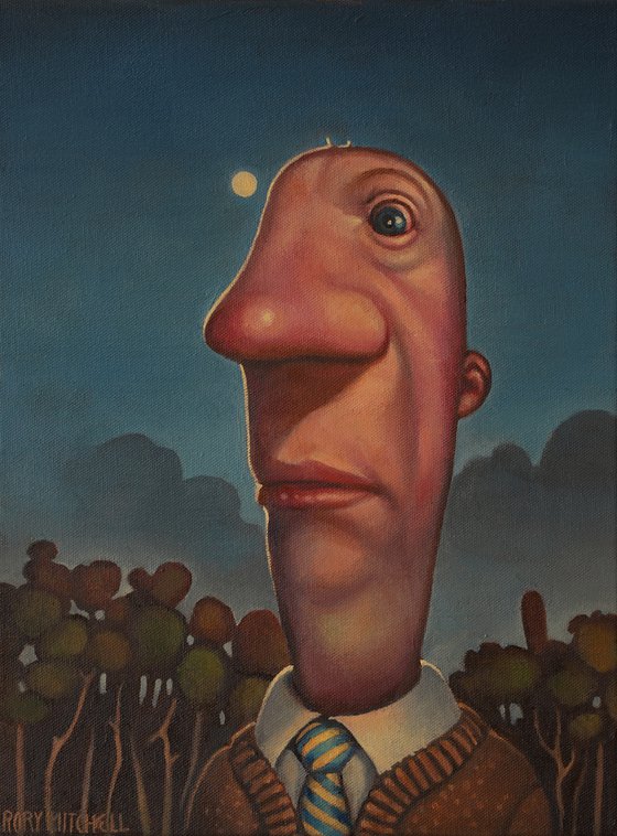 A moon lovingly obsessed with a wee man