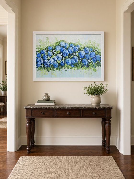 Blue Hydrangea Garden