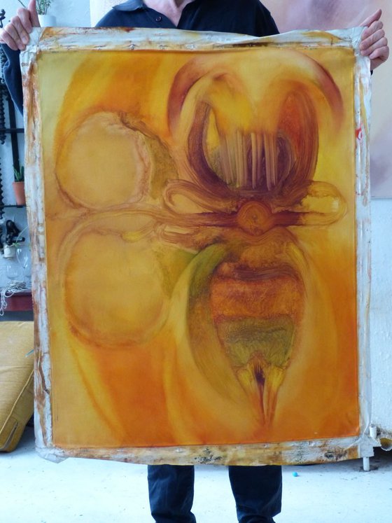 Weather vane, oil on canvas 91x73 cm
