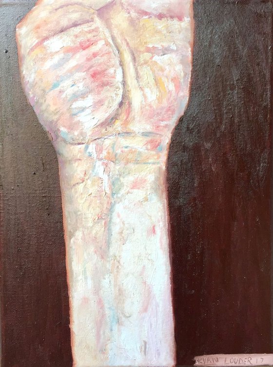 Study Of A Mans Wrist 12x9 oil on canvas