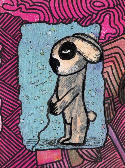 Cartoon rabbit #4 by Pavel Kuragin