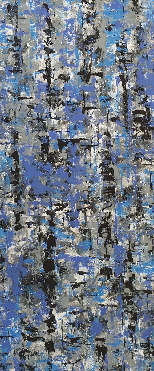 « Columns in blue » by M.Y. by Max Yaskin