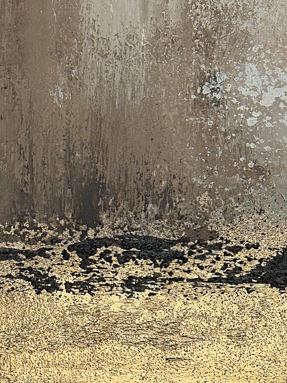 Golden Horizons: Fractured Light Diptych