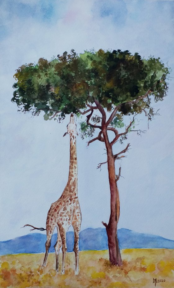 GIRAFFE  26 x 43 cm