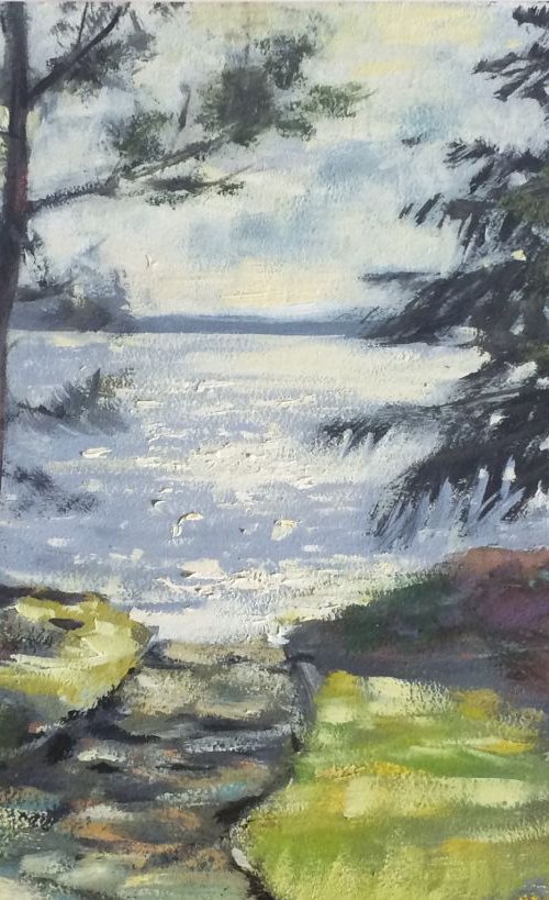 The path to the lake. by Irina Sergeyeva