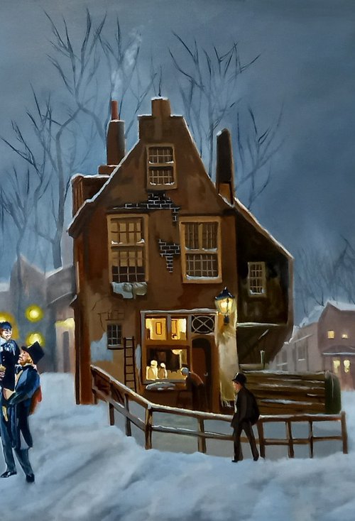 Scrooge and Tiny Tim by Gordon Bruce