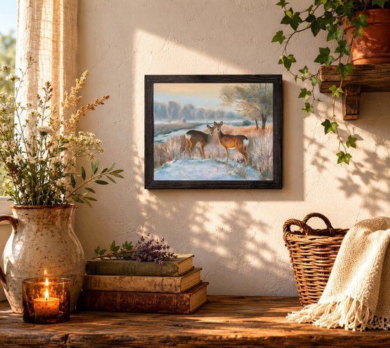 Peaceful rural path landscape