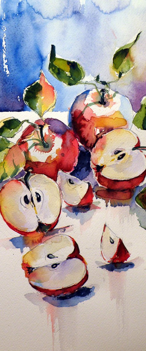 Apples on table II by Kovács Anna Brigitta