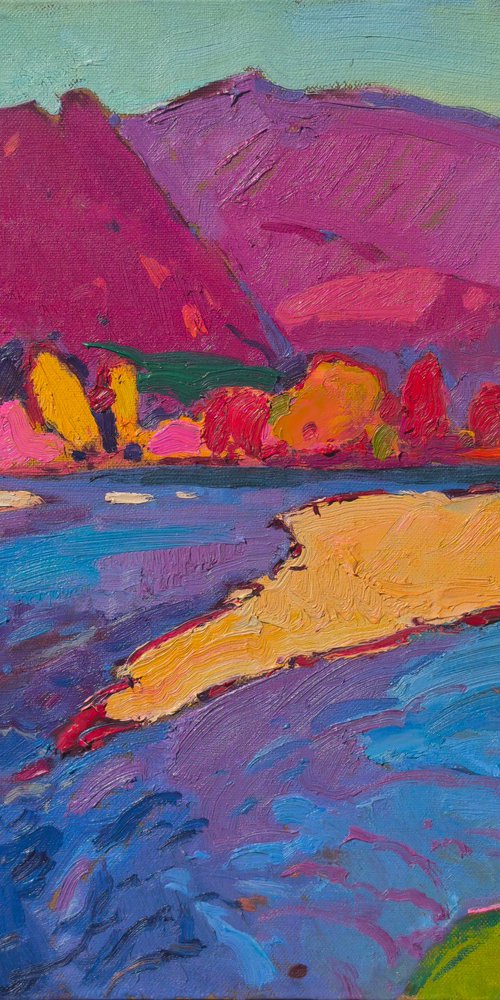 Bank of the Tisza River by Alexander Shandor