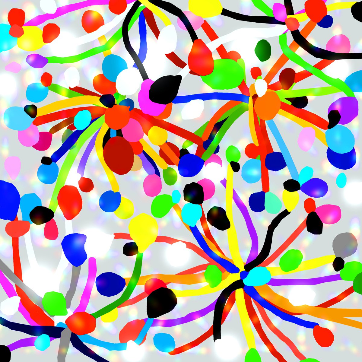 Carnival (Carnaval) (pop art, flowers) by Alejos
