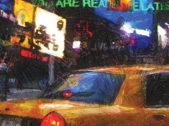 NYC Taxi 2/XL large original artwork